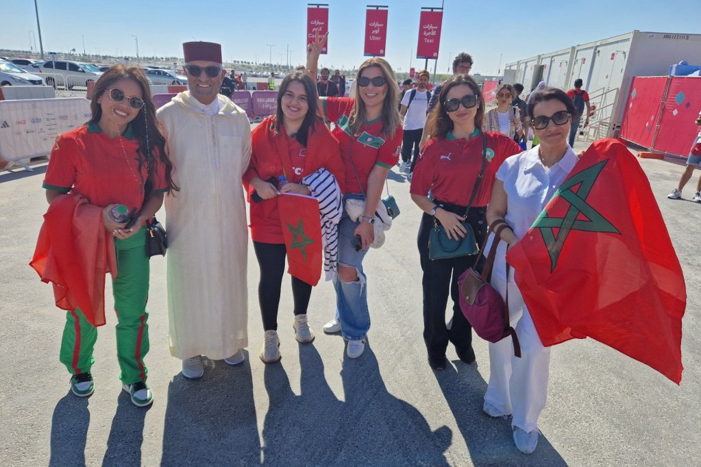 Atmosfera pred meč Maroko - Hrvatska