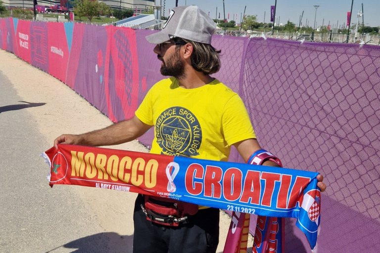 Atmosfera pred meč Maroko - Hrvatska