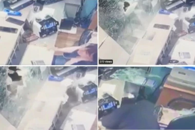 (UZNEMIRUJUĆI SNIMAK) POGLEDAJTE KAKO PLJAČKAJU MENJAČNICU NA NOVOM BEOGRADU