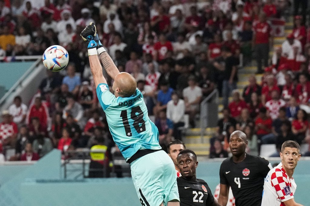 Milan Borjan na meču Hrvatska - Kanada