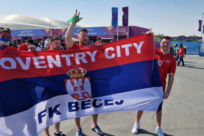 Navijači Srbije pred meč protiv Kameruna