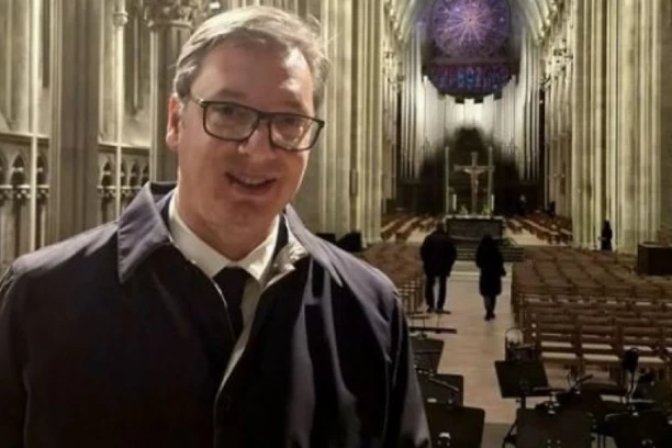 HVALA LJUBAZNIM DOMAĆINIMA: Vučić obišao katedralu Nidaros u pratnji gradonačelnice Trondhajma (FOTO)