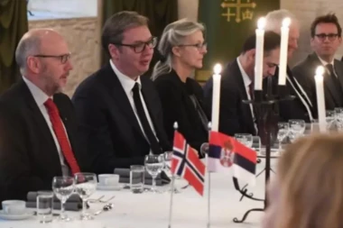 RADNI RUČAK U ČAST SRPSKOG PREDSEDNIKA: Vučić - ''Sa zadovoljstvom razgovaram sa domaćinima Trondhajma''