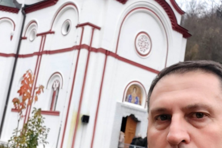 Taki Marinković u manastiru Tumane