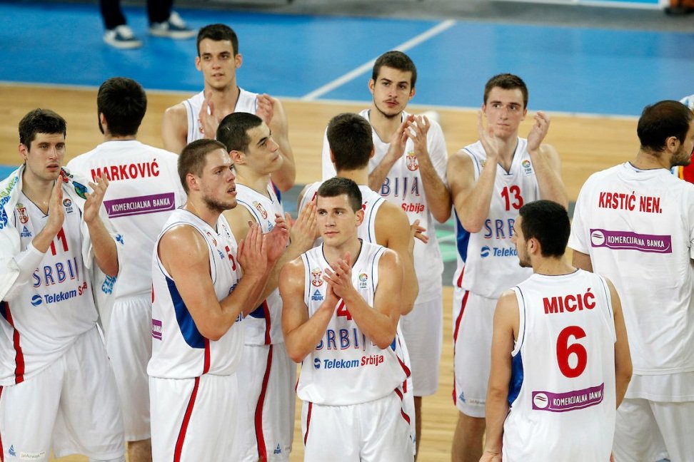 Detalj sa meča Španija - Srbija