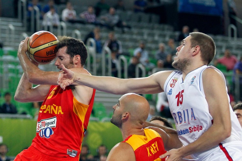 Detalj sa meča Španija - Srbija