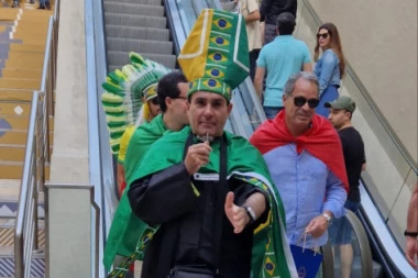 LUDNICA NA ULICAMA DOHE: Brazilci se sa KRSTOM mole za prolaz Srbije - prognoziraju VELIKU POBEDU "orlova"! (VIDEO)