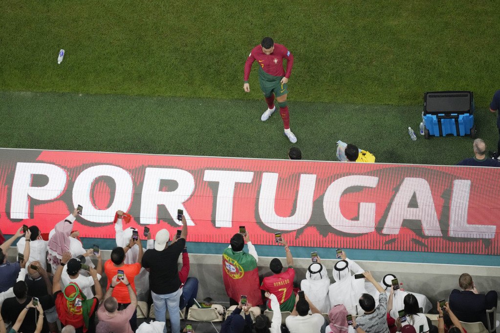 Kristijano Ronaldo na utakmici Portugal - Švajcarska