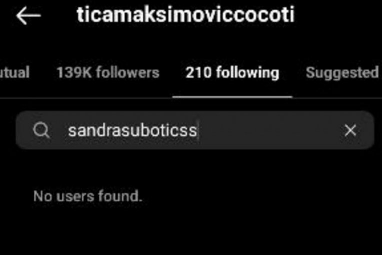 Tijana Ajfon i Sandra Subotić se više ne prate na Instagramu