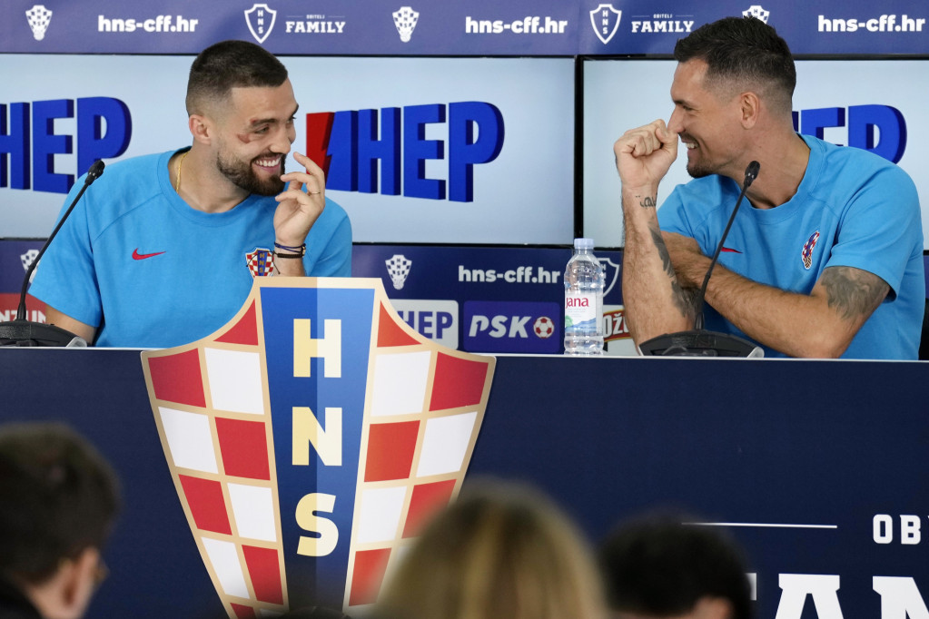 Mateo Kovačić na konferenciji za medije pred Brazil