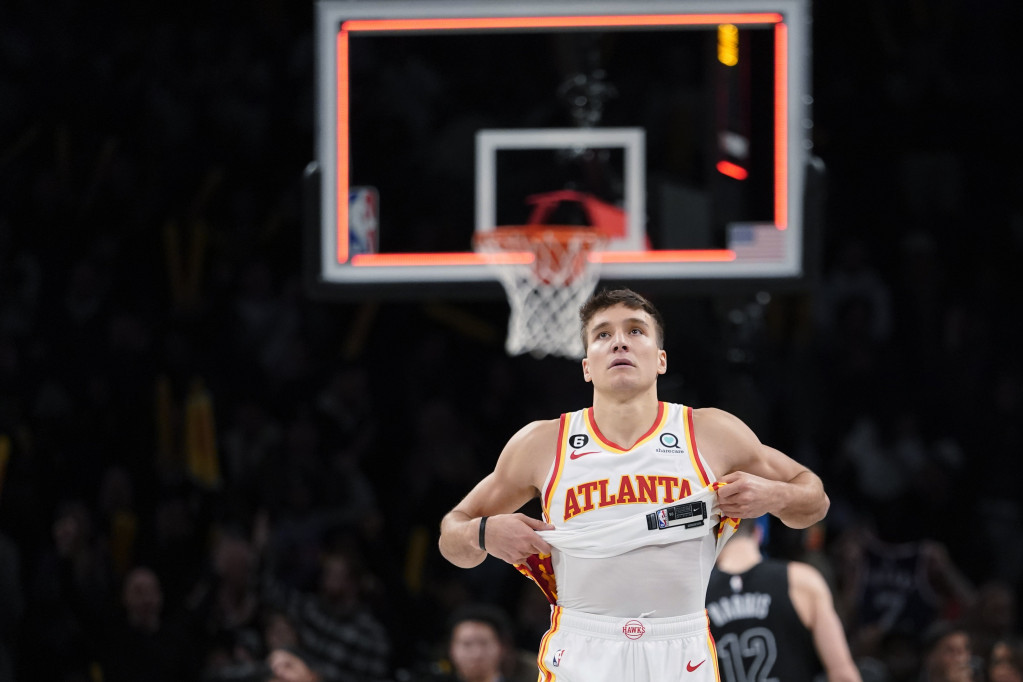 Bogdan Bogdanović na meču Bruklin - Atlanta
