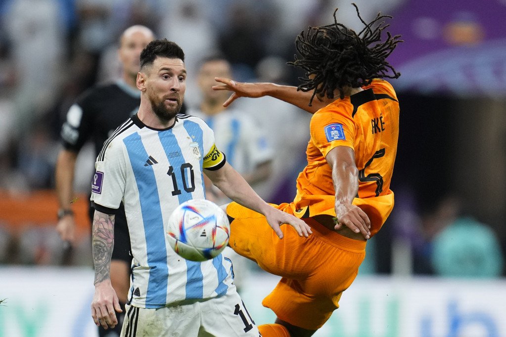 Lionel Mesi na meču Holandija - Argentina