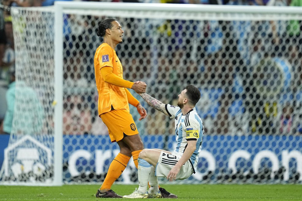 Lionel Mesi na meču Holandija - Argentina