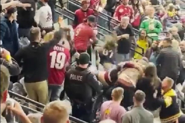 TOTALNI HAOS: Opšta tuča na tribinama, navijači PODIVLJALI, najgore prošla devojka! (VIDEO)