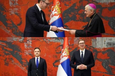 VUČIĆ SA NOVOIZABRANIM AMBASADORIMA SVETE STOLICE, SIRIJE I GRČKE: Nadam se da će saradnje naše zemlje dobiti novi zamah! (FOTO)