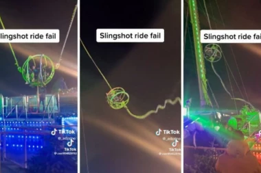 ODVALIO SE BANDŽI U LONDONSKOM PARKU, DEČACI U KAVEZU LETELI! Kamere ukačile JEZIV momenat, užas! (VIDEO)