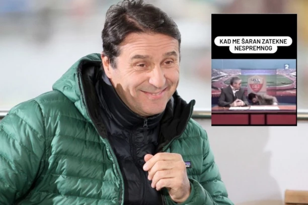 KAD ME ŠARAN ZATEKNE NESPREMNOG: Jovan Memedović je ugostio sagovornika, a onda je jedan pokret bio dovoljan da NASTANE ŠOU (VIDEO)