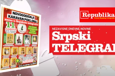 Nagrađujemo vašu vernost: NOVOGODIŠNJI KARAVAN POKLONA UZ SRPSKI TELEGRAF! (VIDEO)