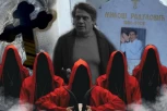 SEKTA OSTAVILA JEZIVU PORUKU NA LAĆINOM GROBU! Satanisti pred sahranu posetili večnu kuću: Razbijenom ikonom se oprostili od njega! (FOTO)