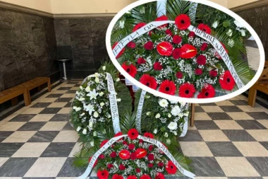 DEDA POKOJNOG LAĆE NEUTEŠAN, POSLAO VENAC KOJI KIDA DUŠU: Poslednje zbogom unuku!