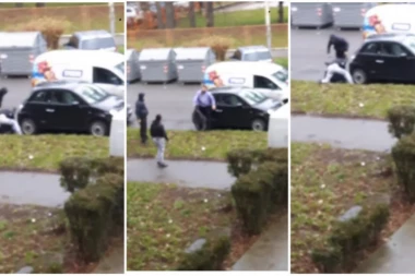 BRUTALNA TUČA NA NOVOG BEOGRADU! Kratak fitilj zbog parkiranja, SVE JE EKSLALIRALO U DELIĆU SEKUNDE! (FOTO)