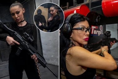 VOLIMO KAD MUŠKARCI DOBRO CILJAJU! Rafalna paljba Branke Blek Rouz i Vendi: Pokazale umeće! (VIDEO)