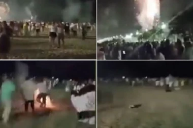 KAMERA SNIMILA TRENUTAK EKSPLOZIJE! Majka poginula pred decom na novogodišnjoj proslavi: Vatromet joj se zaglavio u odeći! (VIDEO)