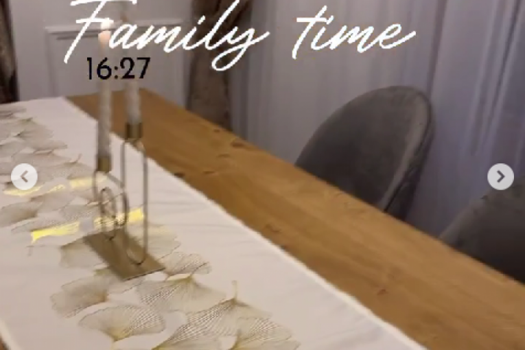 Stan voditeljke Marije Egelje za praznike