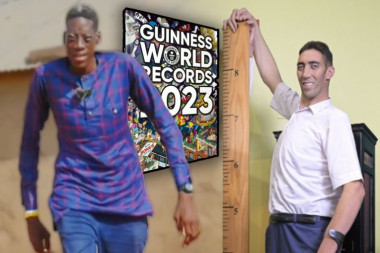 ŽESTOKA BORBA ZA GINISOVU KNJIGU REKORDA! Da li je momak iz Gane novi najviši čovek na svetu, klinike nemaju dovoljno veliki metar da ga izmere! (FOTO)