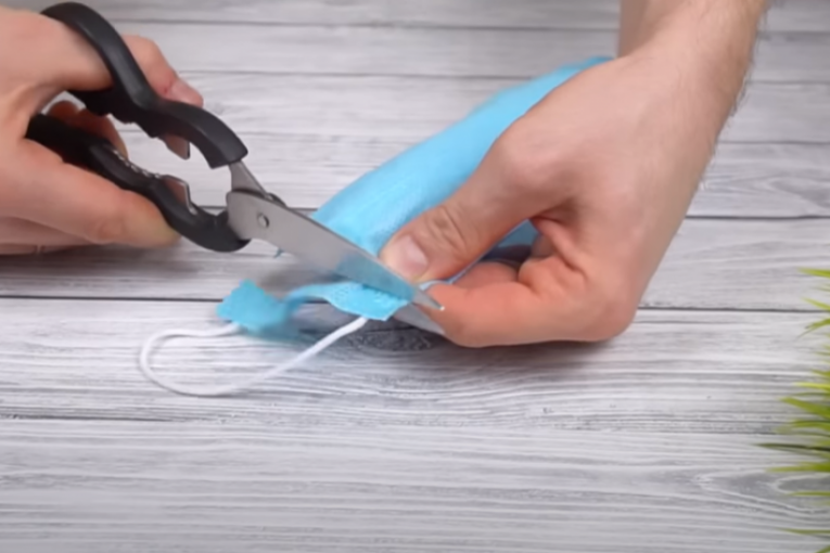 Seckanje jednog kraja maske