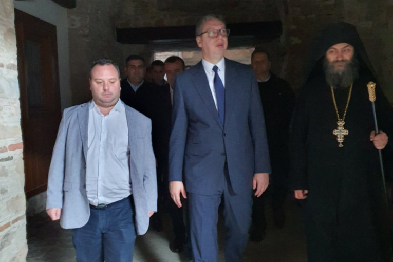 Aleksandar Vučić u Hilandaru