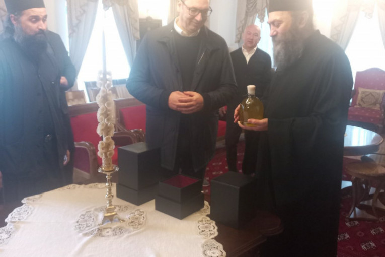 Predsednik u manastiru Hilandar