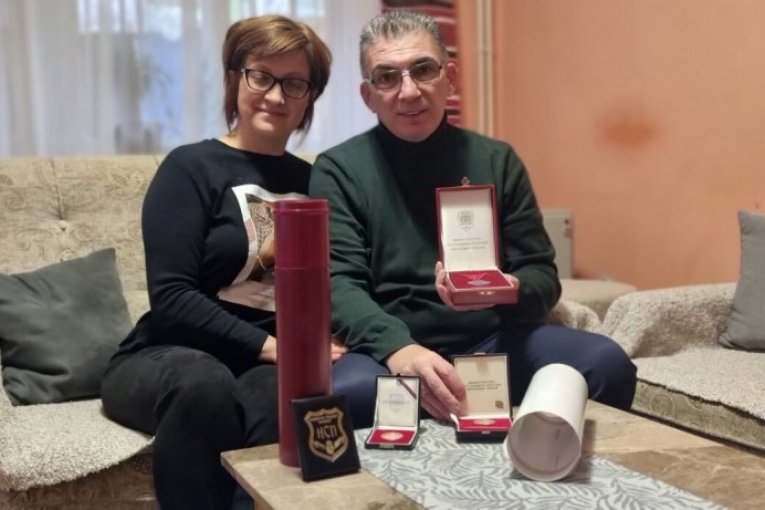 Dragoje Bojić sa suprugom