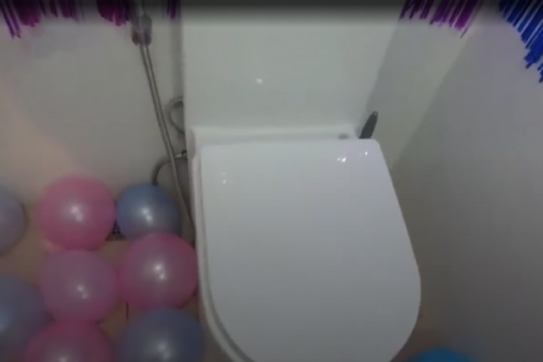 Otkrivanje pola bebe u wc šolji