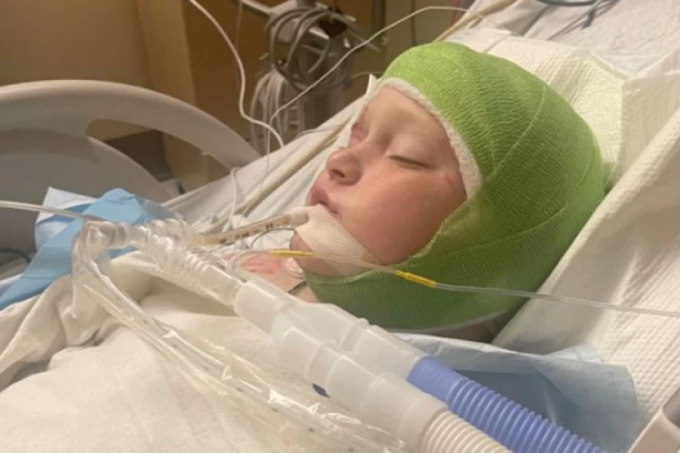 DEČAKA IZUJEDALA 3 KRVOLOČNA PITBULA DOK JE VOZIO BICIKL! Majka objavila fotografiju, mališan sav u ZAVOJIMA u bolničkoj postelji!