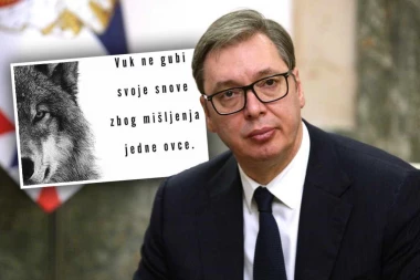 OGLASIO SE PREDSEDNIK VUČIĆ I POSLAO SNAŽNU PORUKU GRAĐANIMA: "Vuk ne gubi svoje snove zbog mišljenja jedne ovce!" (FOTO)