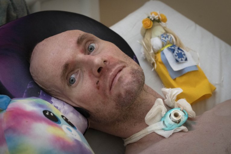 Ranjeni vojnik u bolnici