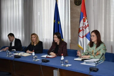 Sastanak ministarke Irene Vujović i narodnog poslanika Radomira Lazovića