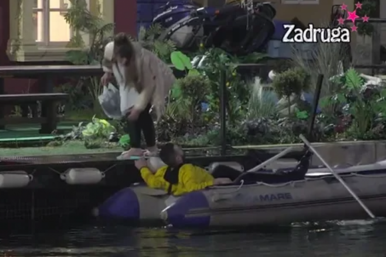 Lazar Čolić Zola se napio, pa pao u čamcu, Miljana vrišti Zadruga 6