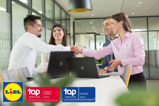 LIDL SRBIJA DOBITNIK "TOP EMPLOYER“ SERTIFIKATA