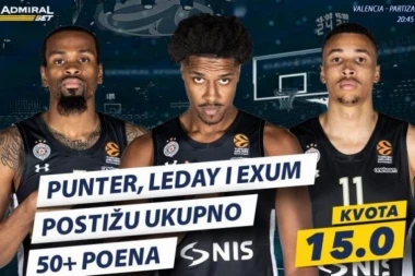 Partizan sprema osvetu, a "AdmiralBet" novi specijal!