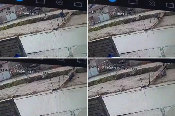 JEZIV SNIMAK IZ NOVOG PAZARA: Samo je hteo da pomogne ocu kojeg je nosila nabujala reka - voda odnela i njega (VIDEO)