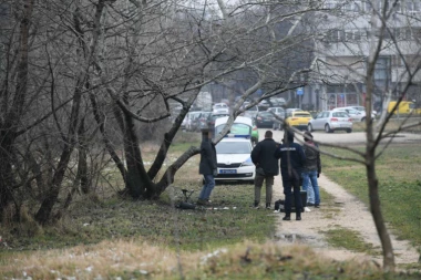 PRVE FOTOGRAFIJE SA UVIĐAJA NA NOVOM BEOGRADU: Mladić još uvek visi obešen o drvo, pored njega stolica! (FOTO)