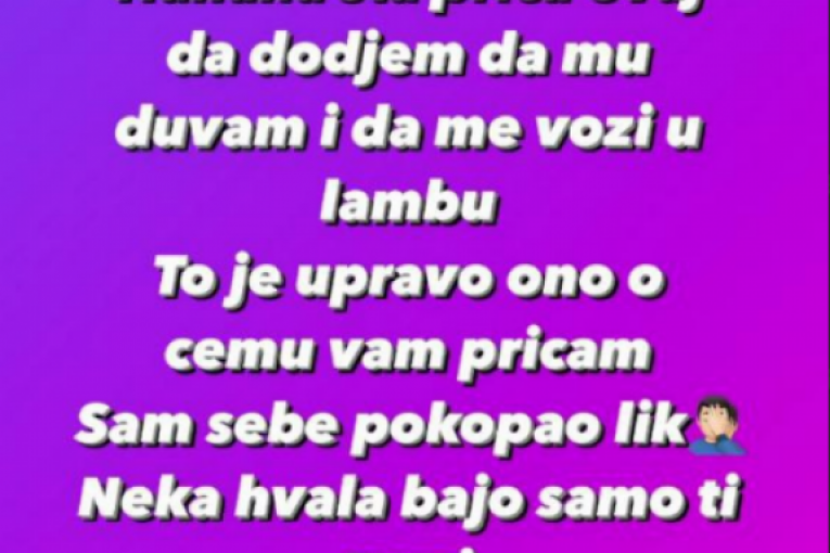 Mili odgovorio Devitu na Instagramu