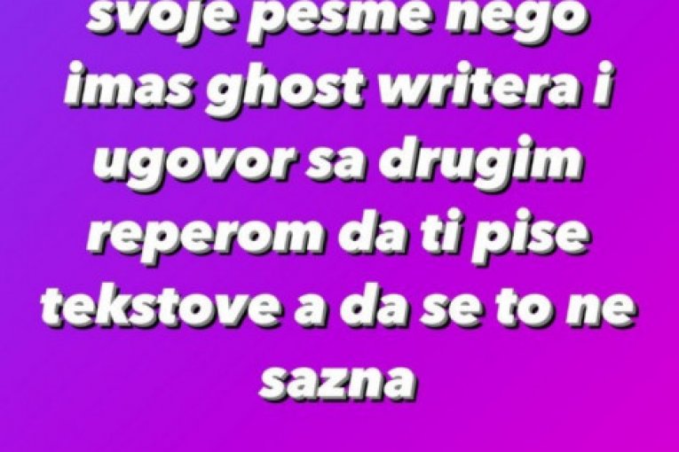 Mili odgovorio Devitu na Instagramu