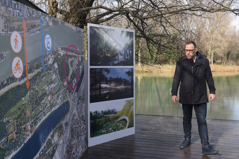 Mapa budućeg Beo Zoo vrta na Adi Safari