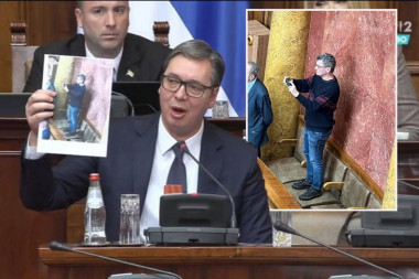 SNIMATELJ! PENJE SE NA POSLANIČKE STOLICE: Ćutino sramno ponašanje dok napadaju predsednika Vučića - i te kako je umešan!