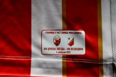 PRELEP GEST CRVENO-BELIH: Zvezda dizajnirala dres u Mihinu čast i humanitarne svrhe (FOTO)