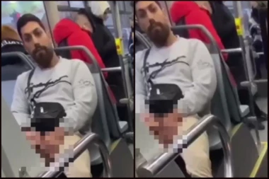 ODVRATNA SCENA U AUTOBUSU BROJ 45: Manijak se samozadovoljavao, deca ga snimila telefonom, NIKO NE REAGUJE! (VIDEO)