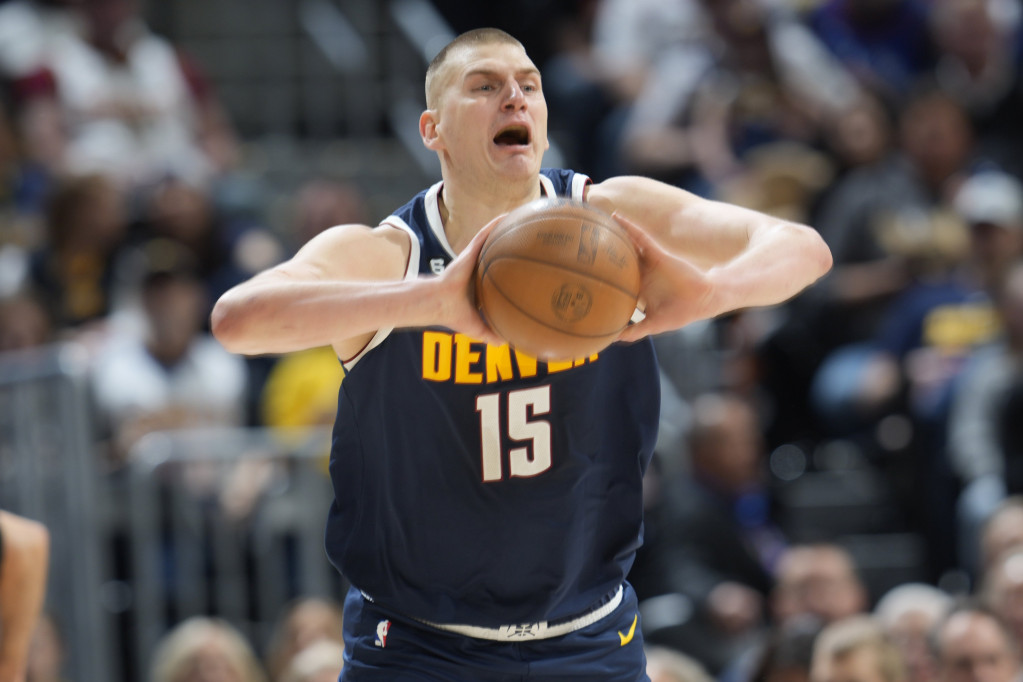 Nikola Jokić na meču Denver - Atlanta